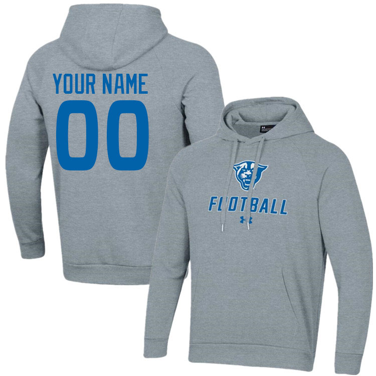 Custom Georgia State Panthers Name And Number Hoodies-Grey